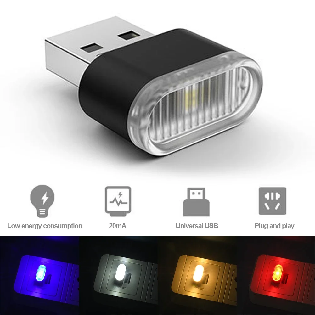 Electronics Gadgets And Accessories - Akcesoria samochodowe USB z kolorowym oświetleniem,