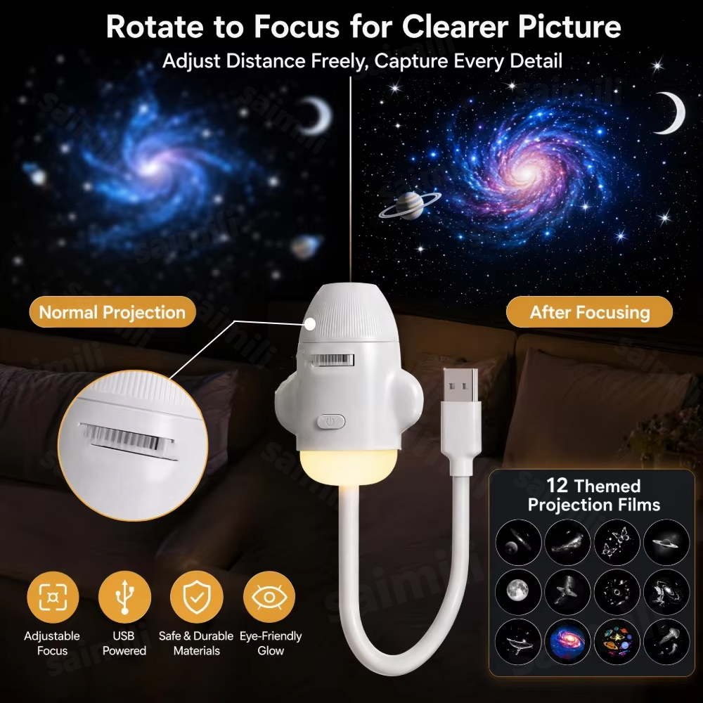 Przenośny projektor nocny USB  – Mini Projector Portable recenzja i cena