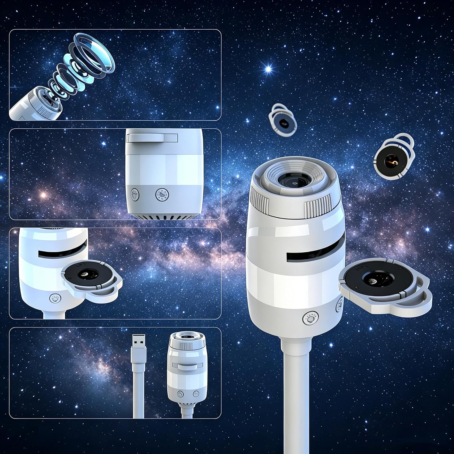 Projektor Galaktyki 2-w-1 USB  – Mini Projector Portable recenzja i cena