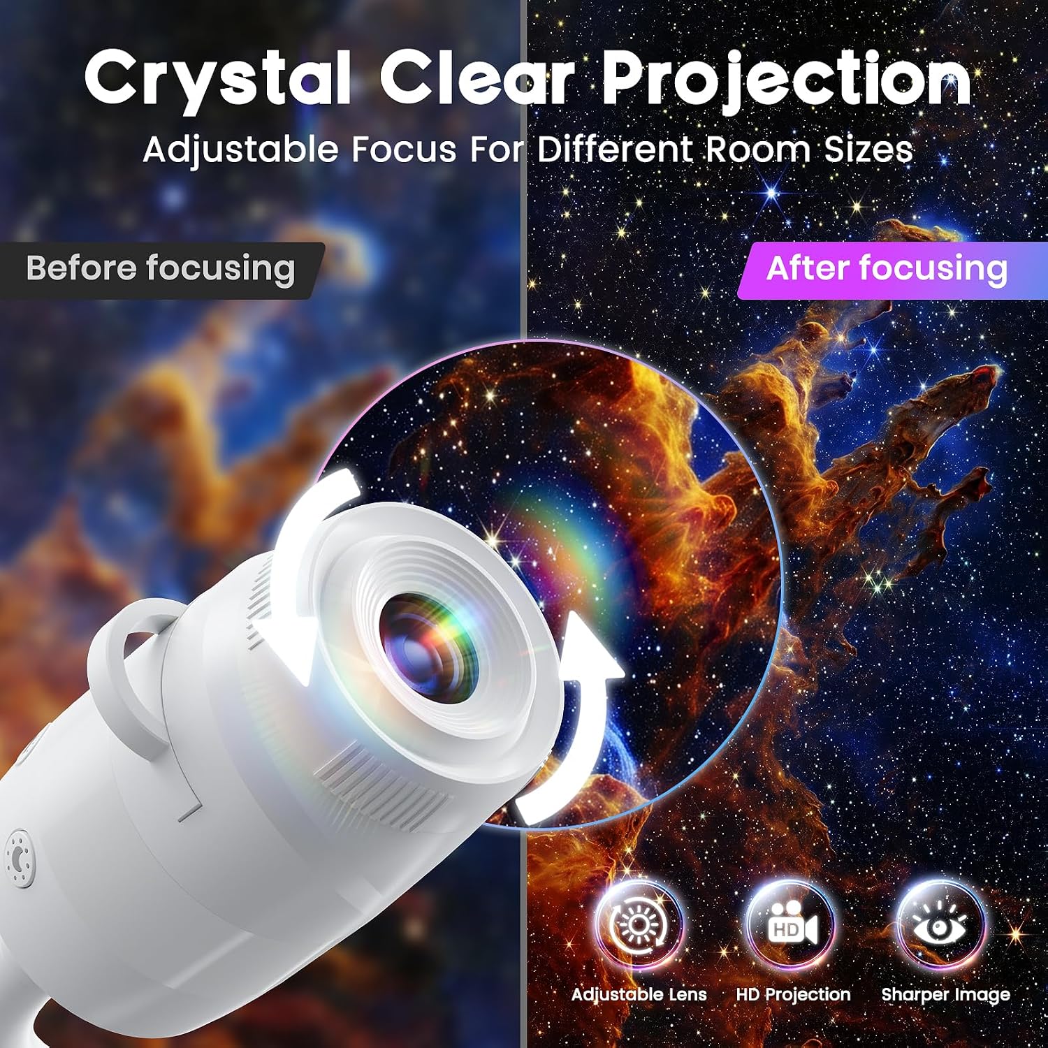 Projektor Galaktyki 2-w-1 USB  – Mini Projector Portable recenzja i cena
