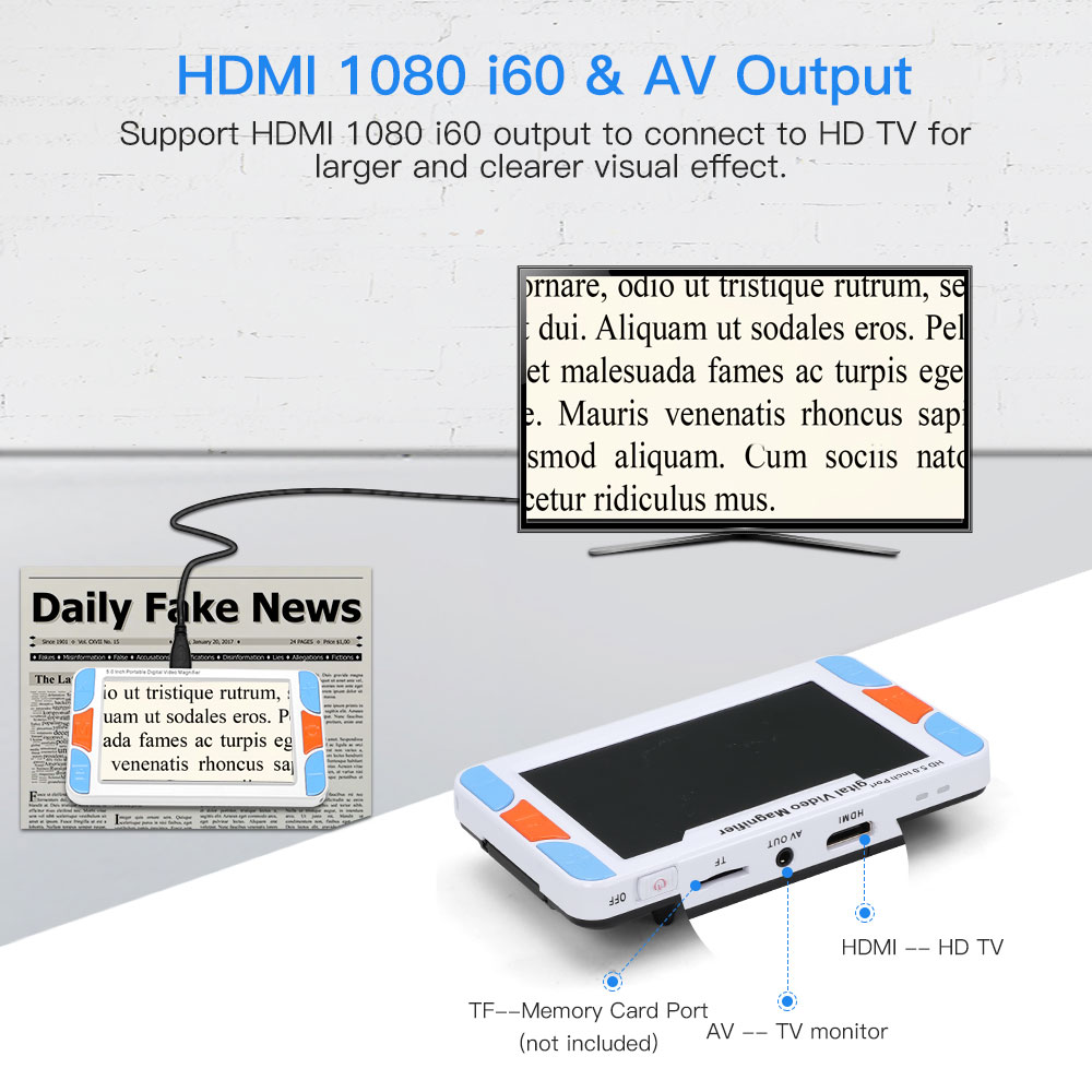 Eyoyo 5.0' Calowy LCD 3-48X Pr – Digital Magnifier Reading recenzja i cena
