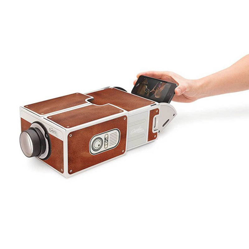 DIY projektor 3D kartonowe Min – Mini Projector Portable recenzja i cena